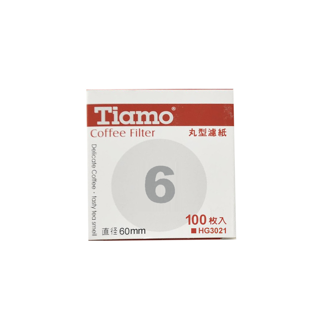 Tiamo 丸型濾紙#6 100入(HG3021)