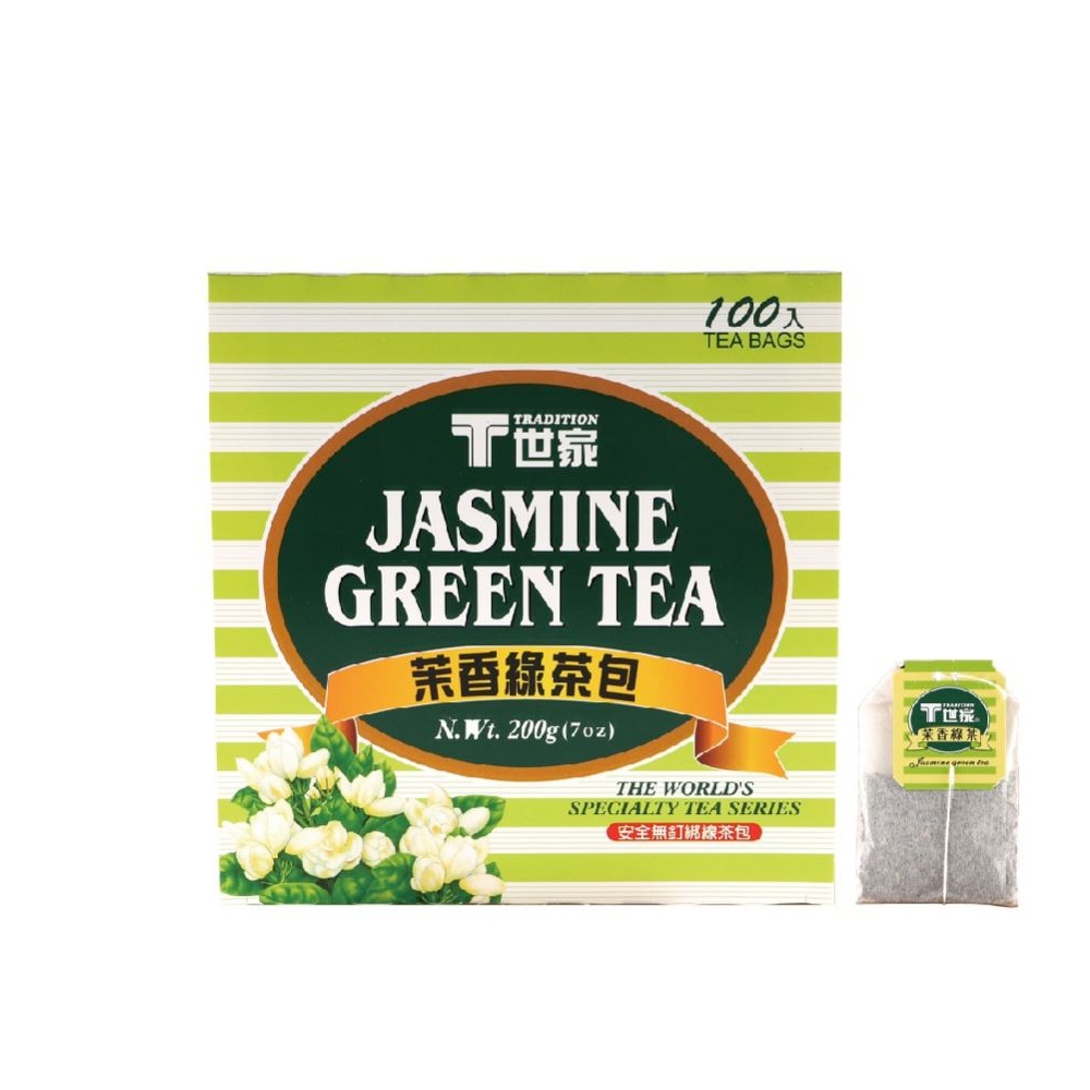 T世家 茉香綠茶包2gX100包/盒 