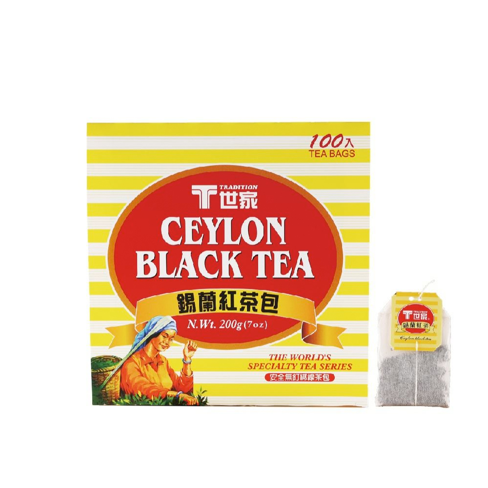 T世家 錫蘭紅茶包2gX100包/盒