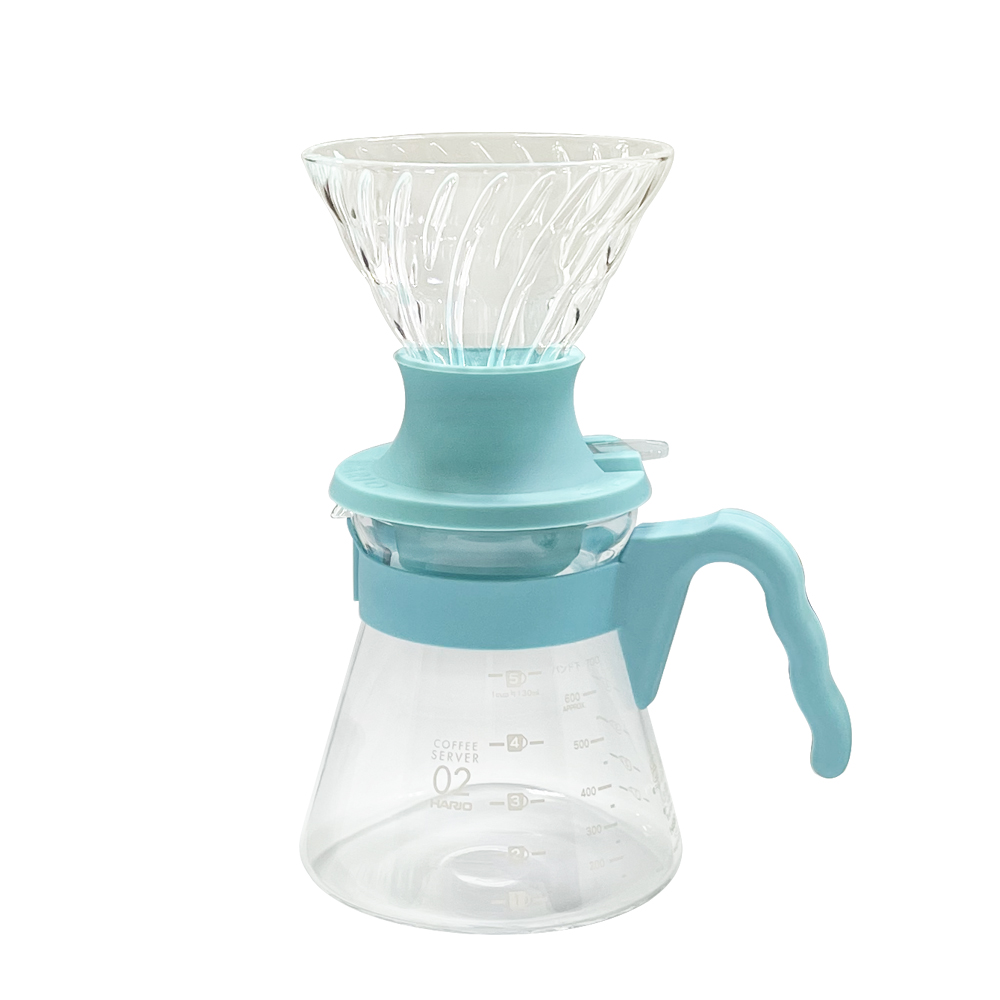 HARIO V60 Switch 浸漬式02濾杯咖啡壺組 淺藍色 SSD-5012-PLB 1-4杯份